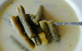 polievka zo zelenej fazuľky